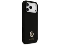 Capa Guess de silicone com logo Strass 4G MagSafe para iPhone 17 Pro Max - Preta Capa Guess de silicone com logo Strass 4G MagSafe para iPhone 17 Pro Max - Preta