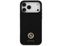 Capa Guess de silicone com logo Strass 4G MagSafe para iPhone 17 Pro Max - Preta Capa Guess de silicone com logo Strass 4G MagSafe para iPhone 17 Pro Max - Preta