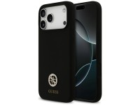 Capa Guess de silicone com logo Strass 4G MagSafe para iPhone 17 Pro Max - Preta Capa Guess de silicone com logo Strass 4G MagSafe para iPhone 17 Pro Max - Preta