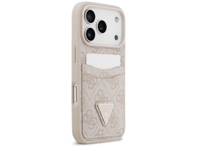 Funda triangular Guess 4G Nauble Card para iPhone 17 Pro - Rosa Funda triangular Guess 4G Nauble Card para iPhone 17 Pro - Rosa