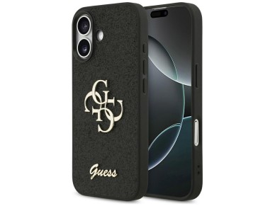 Funda Guess Fixed Glitter Big 4G para iPhone 17 - negra Funda Guess Fixed Glitter Big 4G para iPhone 17 - negra