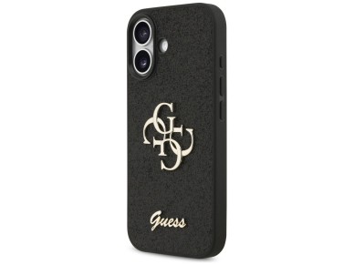 Funda Guess Fixed Glitter Big 4G para iPhone 17 - negra Funda Guess Fixed Glitter Big 4G para iPhone 17 - negra