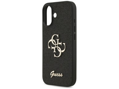 Funda Guess Fixed Glitter Big 4G para iPhone 17 - negra Funda Guess Fixed Glitter Big 4G para iPhone 17 - negra