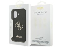 Capa Guess Fixed Glitter Big 4G para iPhone 17 - preta Capa Guess Fixed Glitter Big 4G para iPhone 17 - preta