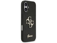Capa Guess Fixed Glitter Big 4G para iPhone 17 - preta Capa Guess Fixed Glitter Big 4G para iPhone 17 - preta