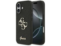 Capa Guess Fixed Glitter Big 4G para iPhone 17 - preta Capa Guess Fixed Glitter Big 4G para iPhone 17 - preta