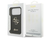 Funda Guess Fixed Glitter Big 4G para iPhone 17 Pro - negra Funda Guess Fixed Glitter Big 4G para iPhone 17 Pro - negra