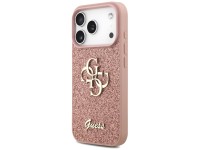 Capa Guess Fixed Glitter Big 4G para iPhone 17 Pro - Rosa