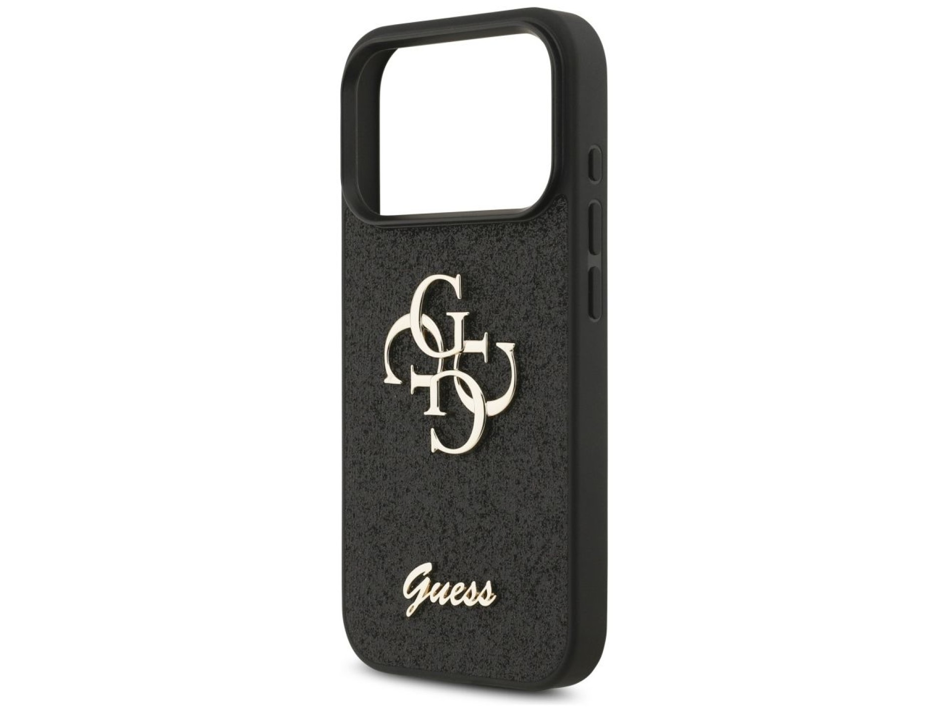 Funda Guess Fixed Glitter Big 4G para iPhone 17 Pro - negra