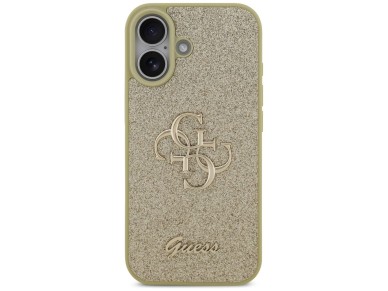 Guess Fixed Glitter Big 4G case for iPhone 17 - gold