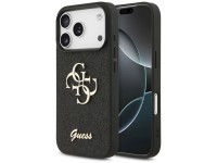 Funda Guess Fixed Glitter Big 4G para iPhone 17 Pro - negra Funda Guess Fixed Glitter Big 4G para iPhone 17 Pro - negra