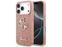 Capa Guess Fixed Glitter Big 4G para iPhone 17 Pro - Rosa