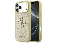 Capa Guess Fixed Glitter Big 4G para iPhone 17 Pro Max - dourada Capa Guess Fixed Glitter Big 4G para iPhone 17 Pro Max - dourada