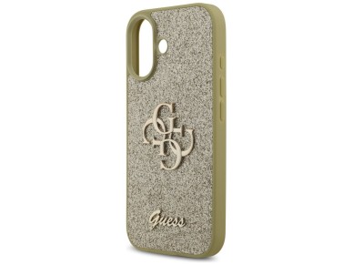 Guess Fixed Glitter Big 4G case for iPhone 17 - gold