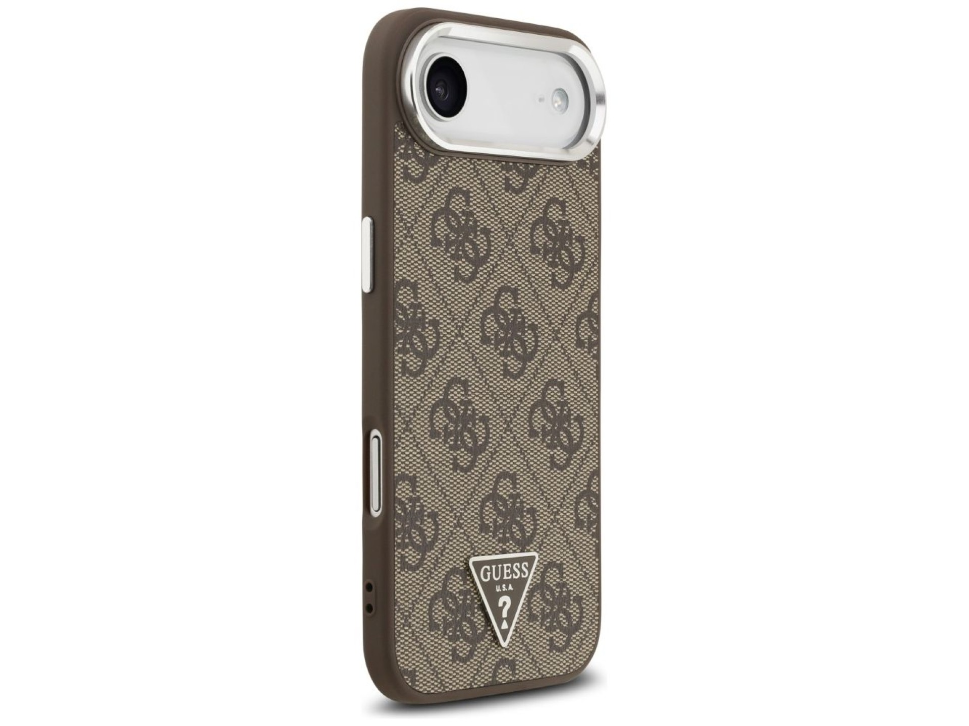 Funda Guess 4G Triangle Logo MagSafe para iPhone Air - marrón