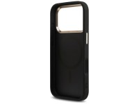Capa Guess 4G com logotipo triangular e MagSafe para iPhone 17 Pro - Preto e Dourado Capa Guess 4G com logotipo triangular e MagSafe para iPhone 17 Pro - Preto e Dourado