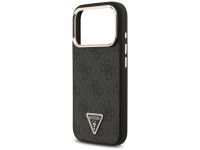 Capa Guess 4G com logotipo triangular e MagSafe para iPhone 17 Pro - Preto e Dourado Capa Guess 4G com logotipo triangular e MagSafe para iPhone 17 Pro - Preto e Dourado