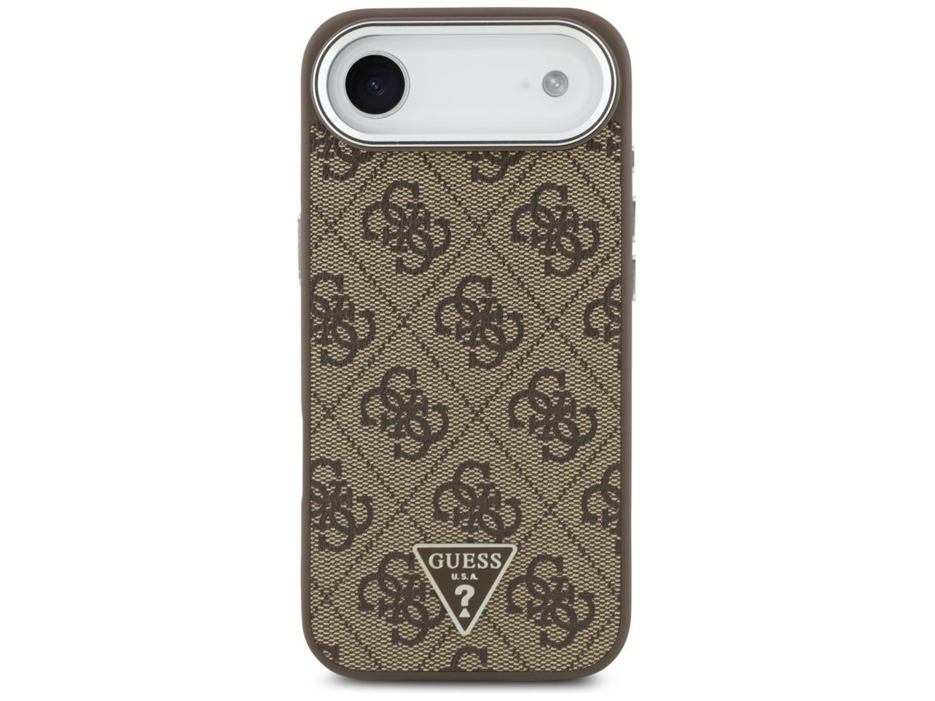 Funda Guess 4G Triangle Logo MagSafe para iPhone Air - marrón