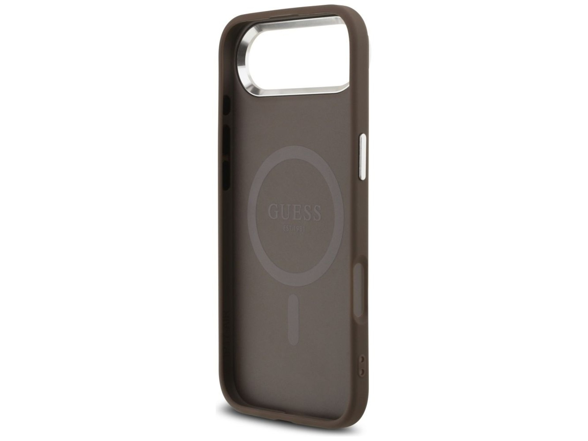 Funda Guess 4G Triangle Logo MagSafe para iPhone Air - marrón