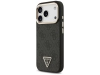 Capa Guess 4G com logotipo triangular e MagSafe para iPhone 17 Pro - Preto e Dourado Capa Guess 4G com logotipo triangular e MagSafe para iPhone 17 Pro - Preto e Dourado