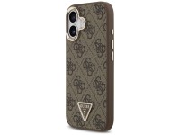 Guess 4G Triangle Logo MagSafe Case for iPhone 17 - Brown and Gold Guess 4G Triangle Logo MagSafe Case for iPhone 17 - Brown and Gold