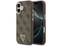 Guess 4G Triangle Logo MagSafe Case for iPhone 17 - Brown and Gold Guess 4G Triangle Logo MagSafe Case for iPhone 17 - Brown and Gold