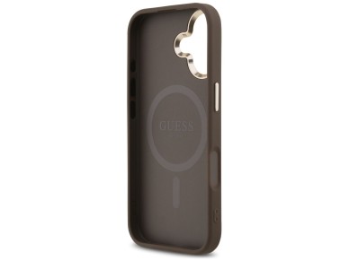 Guess 4G Triangle Logo MagSafe Case for iPhone 17 - Brown and Gold Guess 4G Triangle Logo MagSafe Case for iPhone 17 - Brown and Gold