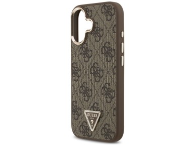 Guess 4G Triangle Logo MagSafe Case for iPhone 17 - Brown and Gold Guess 4G Triangle Logo MagSafe Case for iPhone 17 - Brown and Gold