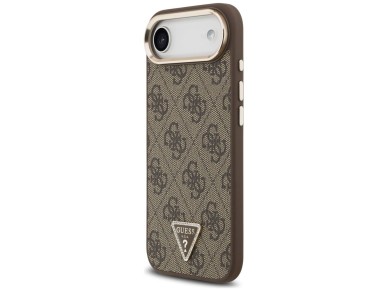 Capa Guess 4G Triangle Logo MagSafe para iPhone Air Marrom - Dourada Capa Guess 4G Triangle Logo MagSafe para iPhone Air Marrom - Dourada