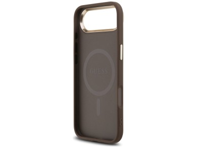 Capa Guess 4G Triangle Logo MagSafe para iPhone Air Marrom - Dourada Capa Guess 4G Triangle Logo MagSafe para iPhone Air Marrom - Dourada