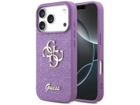 Capa Guess Fixed Glitter Big 4G para iPhone 17 Pro - roxa Capa Guess Fixed Glitter Big 4G para iPhone 17 Pro - roxa