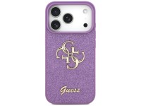Capa Guess Fixed Glitter Big 4G para iPhone 17 Pro - roxa Capa Guess Fixed Glitter Big 4G para iPhone 17 Pro - roxa