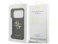 Guess Grained Big 4G & Classic Logo case for iPhone 17 Pro - black Guess Grained Big 4G & Classic Logo case for iPhone 17 Pro - black