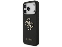 Guess Grained Big 4G & Classic Logo case for iPhone 17 Pro - black Guess Grained Big 4G & Classic Logo case for iPhone 17 Pro - black