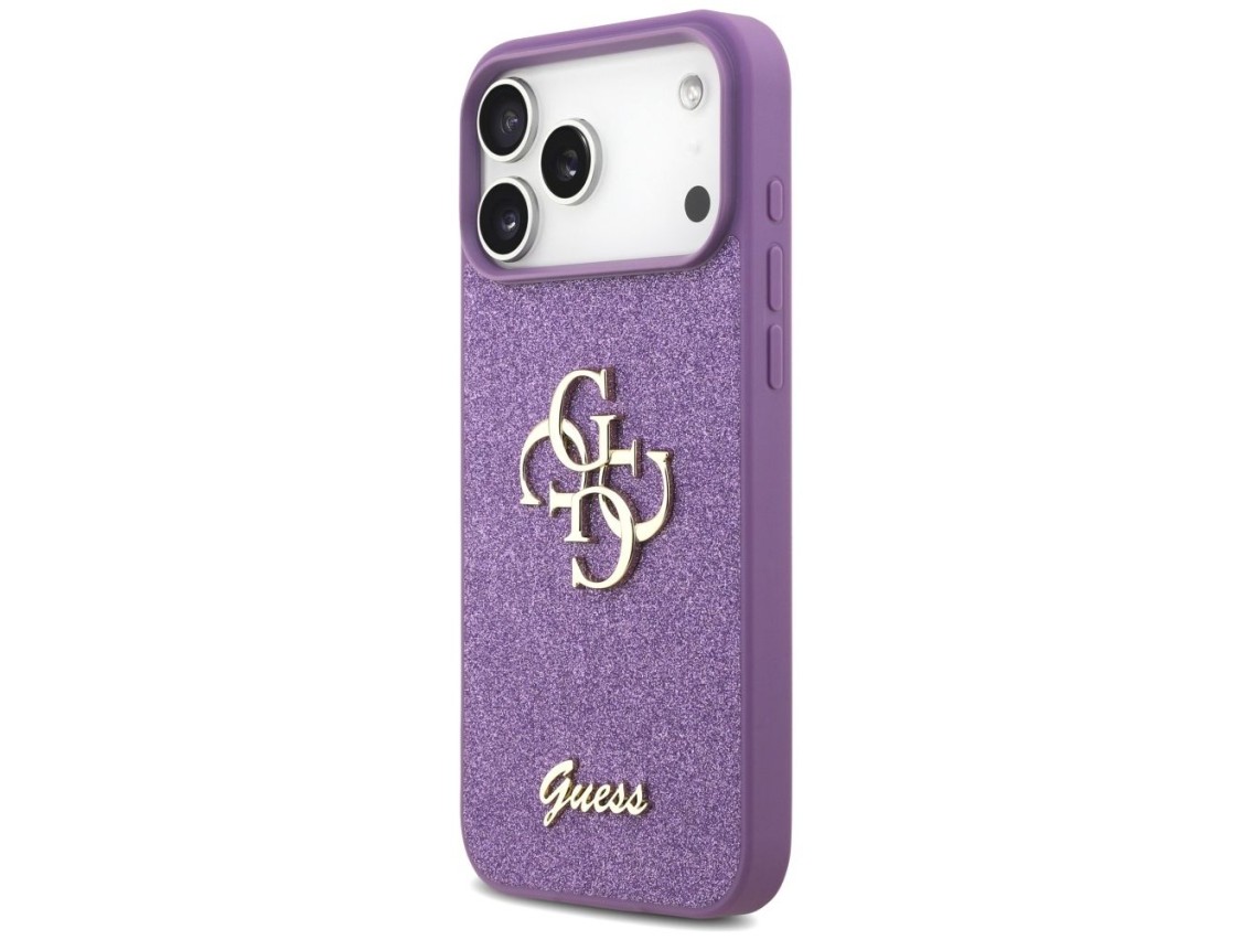 Funda Guess Fixed Glitter Big 4G para iPhone 17 Pro Max - color morado