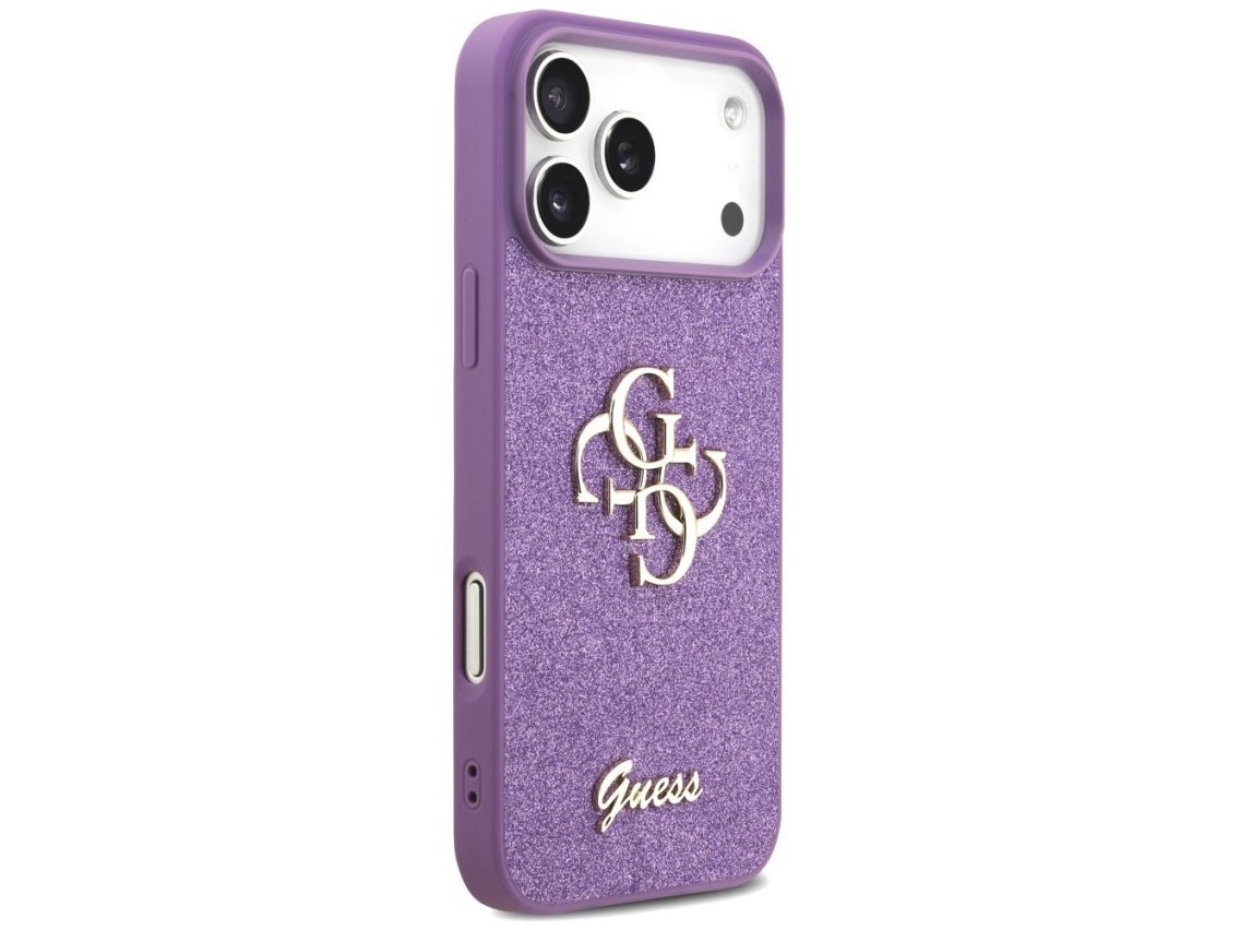 Funda Guess Fixed Glitter Big 4G para iPhone 17 Pro Max - color morado