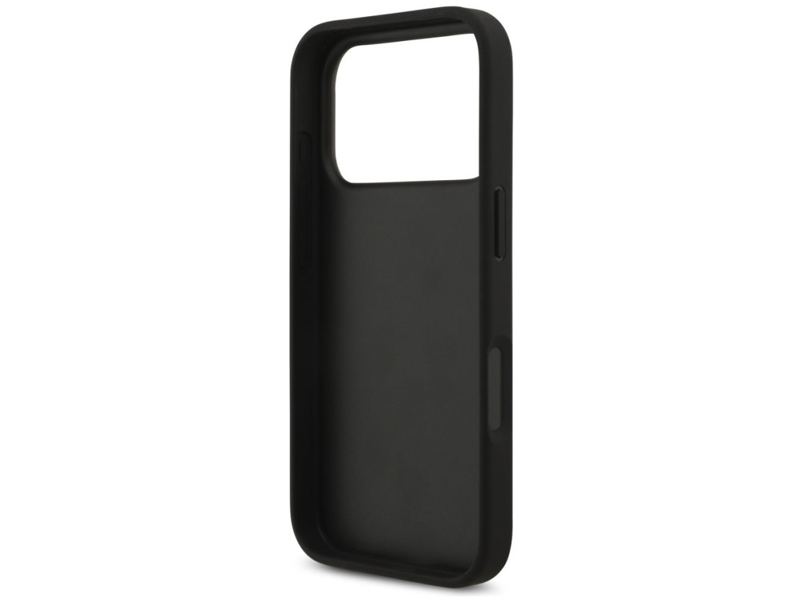 Guess Grained Big 4G & Classic Logo case for iPhone 17 Pro - black