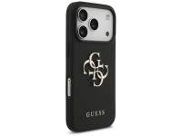 Guess Grained Big 4G & Classic Logo case for iPhone 17 Pro - black Guess Grained Big 4G & Classic Logo case for iPhone 17 Pro - black