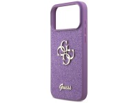 Funda Guess Fixed Glitter Big 4G para iPhone 17 Pro Max - color morado Funda Guess Fixed Glitter Big 4G para iPhone 17 Pro Max - color morado