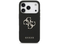 Guess Grained Big 4G & Classic Logo case for iPhone 17 Pro - black Guess Grained Big 4G & Classic Logo case for iPhone 17 Pro - black