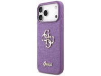 Funda Guess Fixed Glitter Big 4G para iPhone 17 Pro Max - color morado Funda Guess Fixed Glitter Big 4G para iPhone 17 Pro Max - color morado