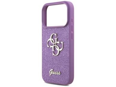 Guess Fixed Glitter Big 4G case for iPhone 17 Pro - purple Guess Fixed Glitter Big 4G case for iPhone 17 Pro - purple