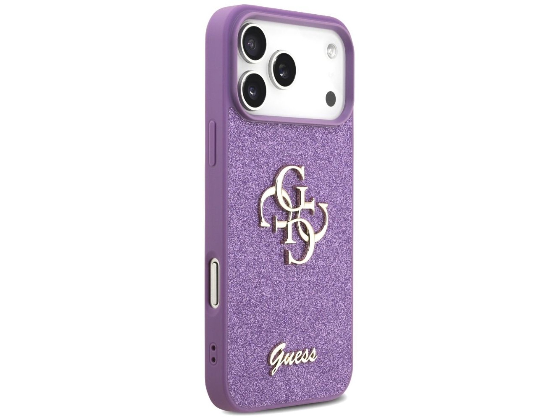 Funda Guess Fixed Glitter Big 4G para iPhone 17 Pro Max - color morado