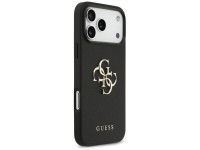Guess Grained Big 4G & Classic Logo case for iPhone 17 Pro Max - black Guess Grained Big 4G & Classic Logo case for iPhone 17 Pro Max - black