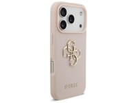 Guess Grained Big 4G & Classic Logo iPhone 17 Pro Case - Pink Guess Grained Big 4G & Classic Logo iPhone 17 Pro Case - Pink