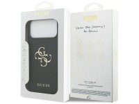 Guess Grained Big 4G & Classic Logo case for iPhone 17 Pro Max - black Guess Grained Big 4G & Classic Logo case for iPhone 17 Pro Max - black