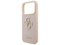Guess Grained Big 4G & Classic Logo iPhone 17 Pro Case - Pink Guess Grained Big 4G & Classic Logo iPhone 17 Pro Case - Pink