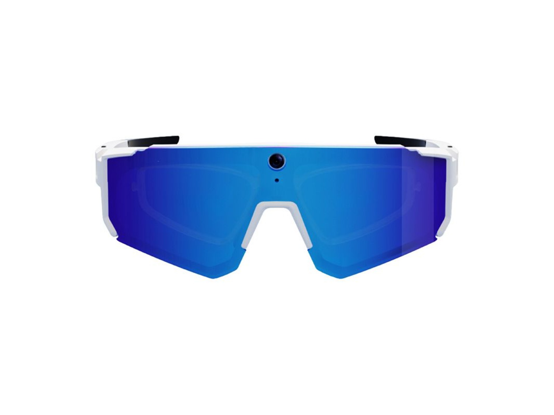 Gafas de sol deportivas Colmi V06 AI blancas (con lentes azules)