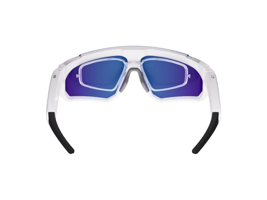 Gafas de sol deportivas Colmi V06 AI blancas (con lentes azules)