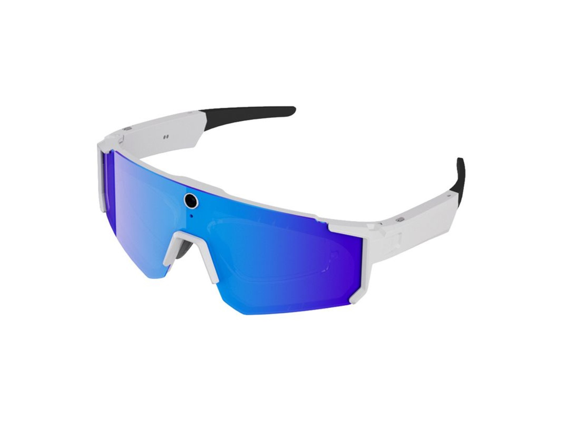 Gafas de sol deportivas Colmi V06 AI blancas (con lentes azules)